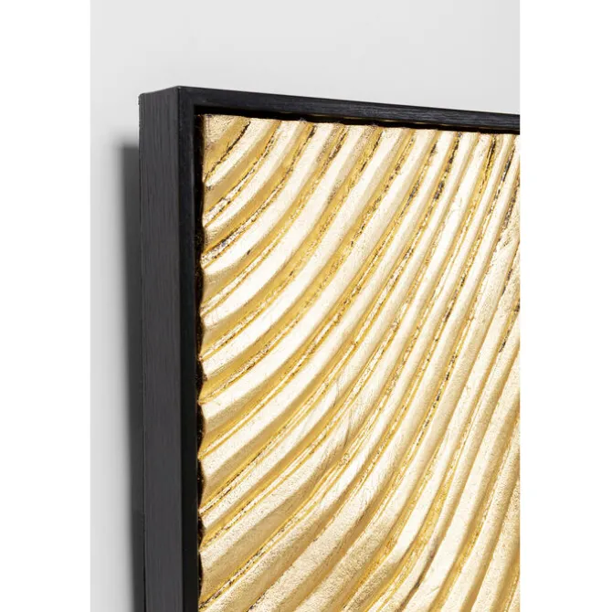 Tableau décoratif Wave doré (2/Set)