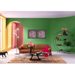 Tableau en verre Balloon Dog LED 80x80cm