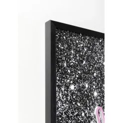 Tableau en verre Balloon Dog LED 80x80cm