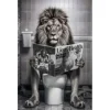 Tableau en verre Bath Lion 60x80cm