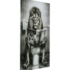 Tableau en verre Bath Lion 60x80cm