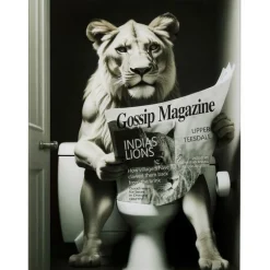 Tableau en verre Bath Lionne 60x80cm