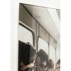 Tableau en verre Commuter Monkey 60x60cm