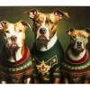 Tableau en verre Dog Family 110x90cm