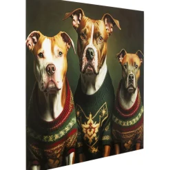 Tableau en verre Dog Family 110x90cm