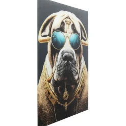 Tableau en verre Fashion Dog 60x80cm