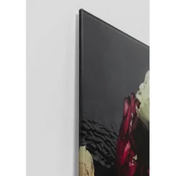 Tableau en verre Flower Art Lady 120x120cm