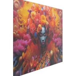 Tableau en verre Flowers Dream Women 80x120cm