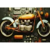 Tableau en verre Garage Motorbike 60x80cm