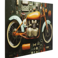 Tableau en verre Garage Motorbike 60x80cm