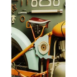 Tableau en verre Garage Motorbike 60x80cm