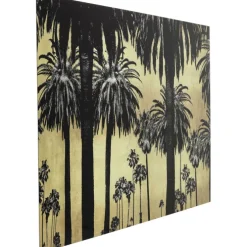 Tableau en verre Metallic Palms 180x120cm