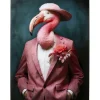 Tableau en verre Mister Flamingo 120x160cm