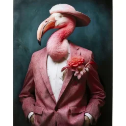Tableau en verre Mister Flamingo 120x160cm