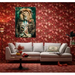 Tableau en verre Mister Lion 150x100cm