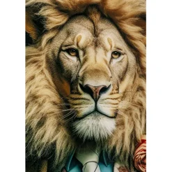 Tableau en verre Mister Lion 150x100cm