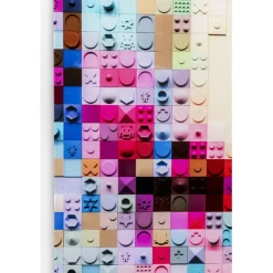 Tableau en verre Pixel Face 120x80cm