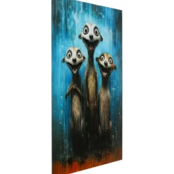 Tableau en verre Singing Meerkats 60x80cm