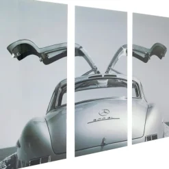 Tableau en verre Triptychon Oldtimer Back 240x160c