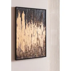 Tableau encadré Abstract noir 80x120cm