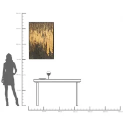Tableau encadré Abstract noir 80x120cm