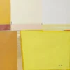 Tableau encadré Abstract Shapes jaune 113x113cm