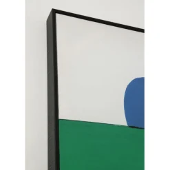Tableau encadré Abstract Shapes vert 73x143cm