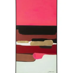 Tableau encadré Abstract Shapes fuchsia 73x143cm