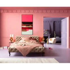 Tableau encadré Abstract Shapes fuchsia 73x143cm