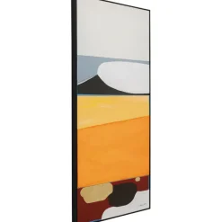 Tableau encadré Abstract Shapes orange 73x143cm