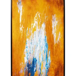 Tableau encadré Artistas orange 120x180cm