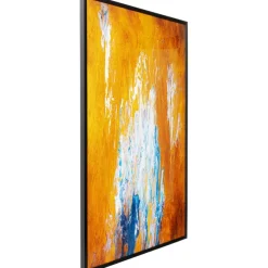 Tableau encadré Artistas orange 120x180cm