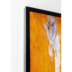 Tableau encadré Artistas orange 120x180cm
