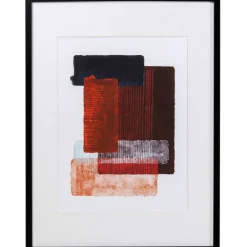 Tableau encadré Box Back rouge 60x80cm