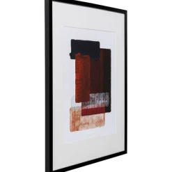 Tableau encadré Box Back rouge 60x80cm