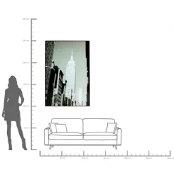 Tableau encadré City Tour 100x150cm