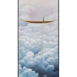 Tableau encadré Cloud Boat 60x120cm