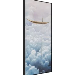 Tableau encadré Cloud Boat 60x120cm
