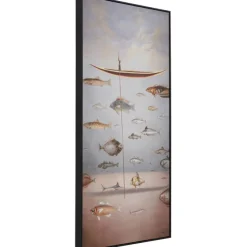 Tableau encadré Cloud Fisherman Boat 60x120cm