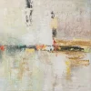 Tableau encadré Dust doré 120x120cm
