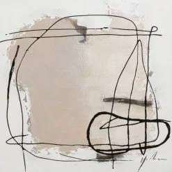 Tableau encadré Dust gris 100x100cm