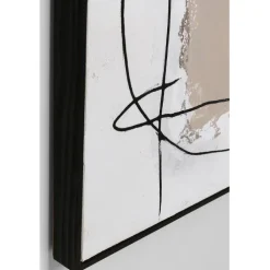 Tableau encadré Dust gris 100x100cm