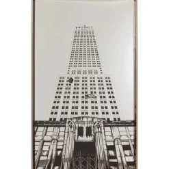 Tableau encadré Empire State Mirror 77x130cm