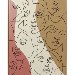 Tableau encadré Faccia Arte Tri Colore 90x120cm