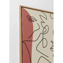 Tableau encadré Faccia Arte Tri Colore 90x120cm