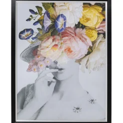 Tableau encadré Flower Lady Pastel 117x154cm