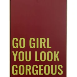 Tableau encadré Go Girl 50x70cm
