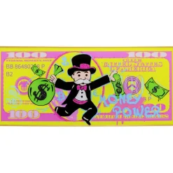 Tableau encadré Graffiti Money 70x160cm