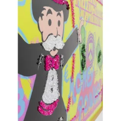 Tableau encadré Graffiti Money 70x160cm