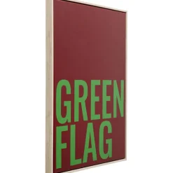 Tableau encadré Green Flag 40x60cm